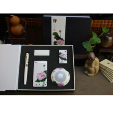 禅荷花系列数码商务四件套淘礼巴巴