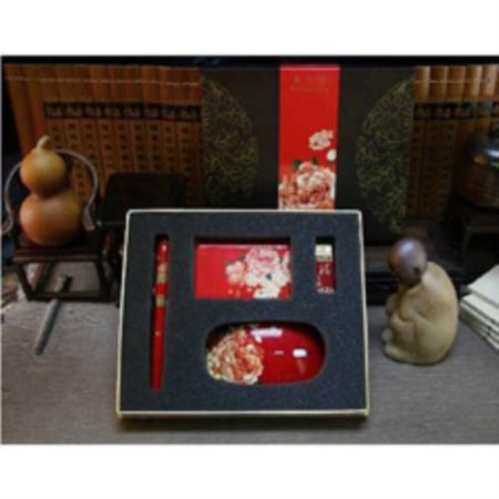 中国红 精品系列商务数码四件套淘礼巴巴