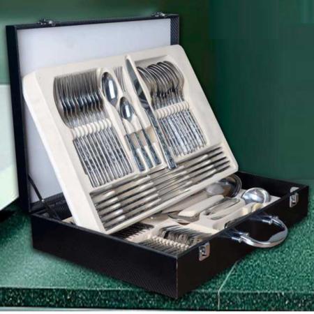 不锈钢餐具勺子72件套装 X303淘礼巴巴