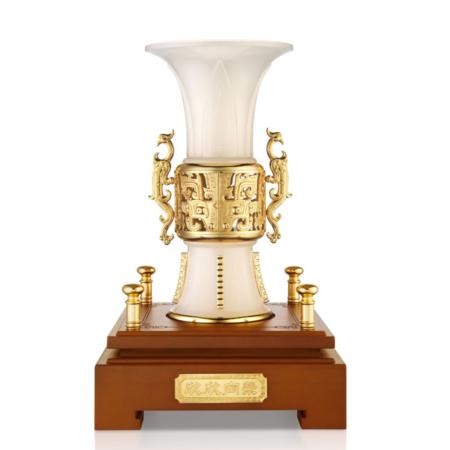 欣欣向荣琉璃摆件（中）