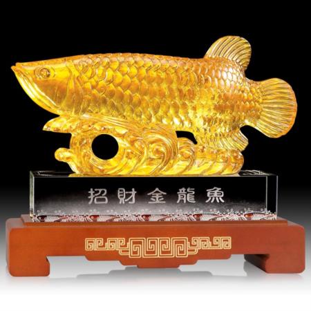 金龙鱼琉璃摆件（小）淘礼巴巴