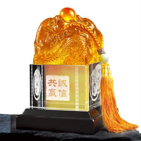 诚信共赢双龙戏珠(大）淘礼巴巴