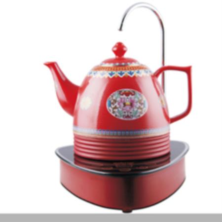 帝王粉彩触摸静音王 电热水壶淘礼巴巴