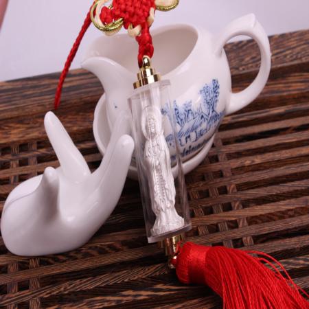 纯银三面观音汽车挂件纯银摆件汽车摆件淘礼巴巴