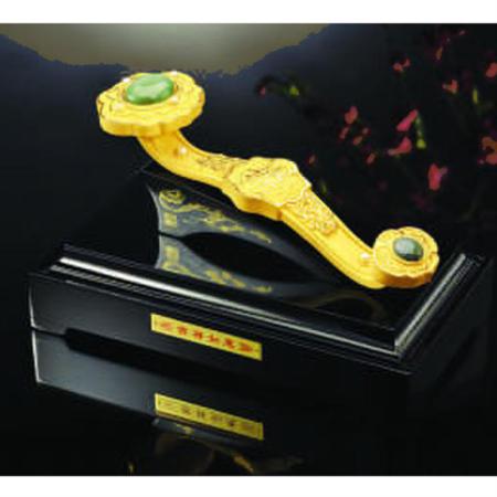 吉祥如意荣沙金摆件淘礼巴巴