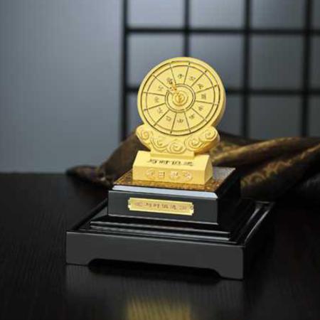 与时俱进 绒沙金摆件淘礼巴巴