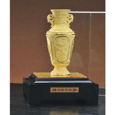 四季平安绒沙金摆件淘礼巴巴