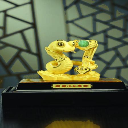 顺心如意绒沙金摆件淘礼巴巴