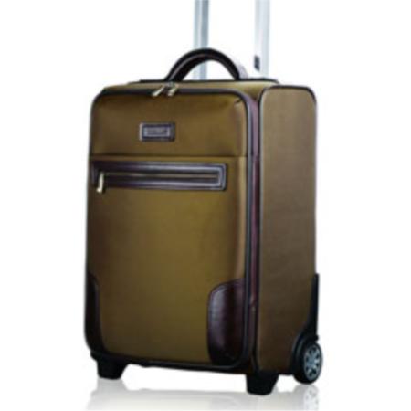 托斯卡尼/TOSKANY  斜纹防水布配皮高级长形拉杆箱淘礼巴巴