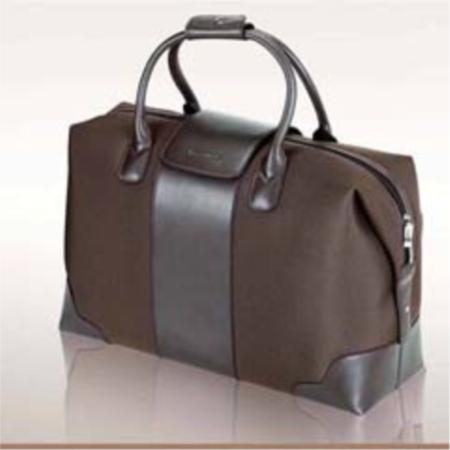 托斯卡尼/TOSKANY  防水布配皮手提旅行包淘礼巴巴