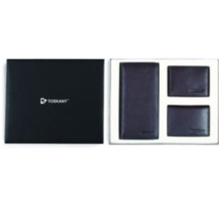 托斯卡尼/TOSKANY  罗马啡皮 三件套装长夹钱包淘礼巴巴