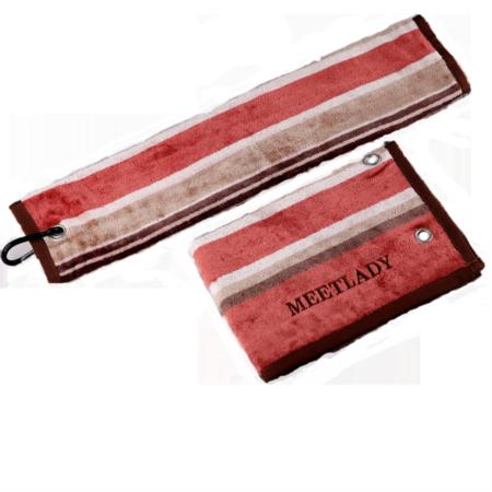 米莱蒂 割绒竹彩条高尔夫巾淘礼巴巴