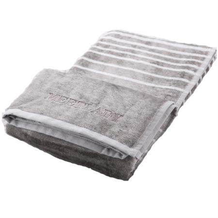 米莱蒂 竹纤维割绒横彩条浴巾淘礼巴巴