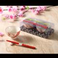 手绘陶瓷碗+竹筷