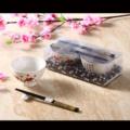 手绘陶瓷碗+竹筷
