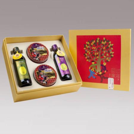 橄榄油葡萄酒+曲奇饼干套装淘礼巴巴