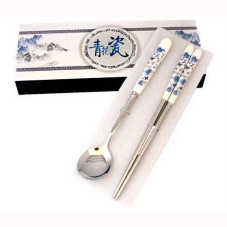 青花瓷勺筷二件组淘礼巴巴