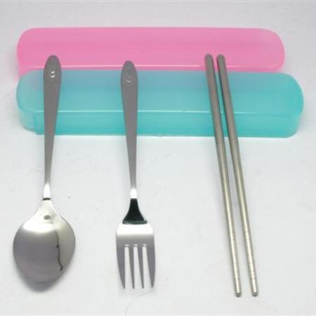 塑盒餐具三件组淘礼巴巴