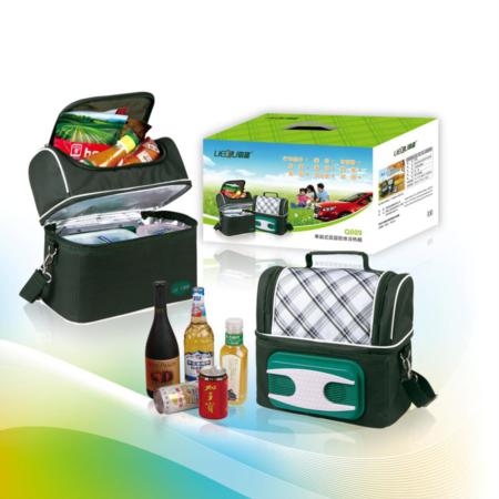 单肩式双层软体冷热箱淘礼巴巴