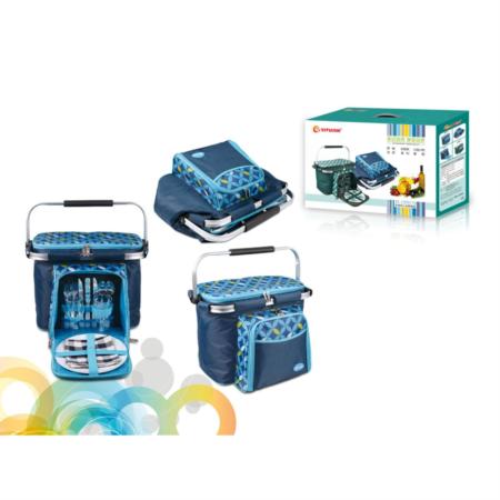 手提双人份野餐篮淘礼巴巴