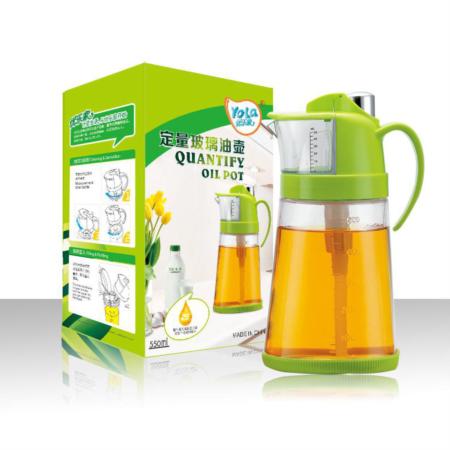 定量玻璃油壶（550ML）淘礼巴巴