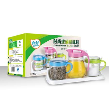 时尚玻璃调味瓶（三件套淘礼巴巴
