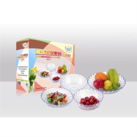 炫彩果盘果碗（四件套）淘礼巴巴