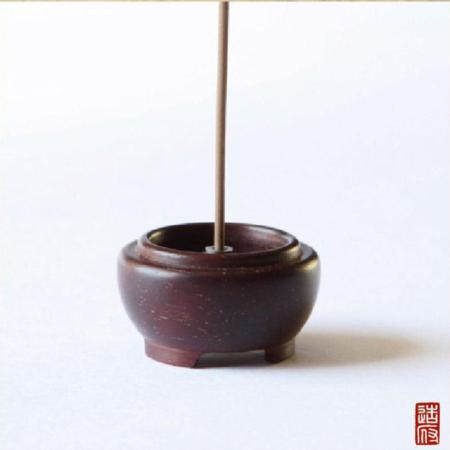 小叶紫檀嵌银香插淘礼巴巴