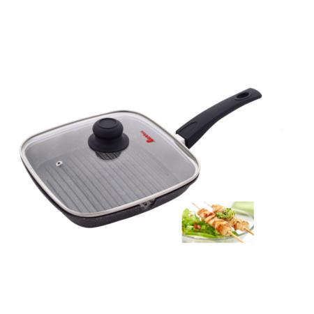 晶彩系列麦饭石不粘方煎盘淘礼巴巴