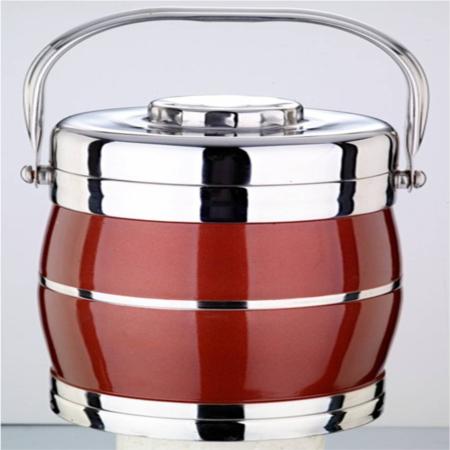 不锈钢厨房礼品爱心永恒鼓型提锅淘礼巴巴