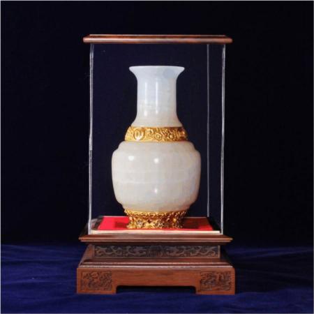 玉石精品金镶玉富贵平安瓶淘礼巴巴