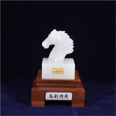 玉石精品马到功成印章淘礼巴巴