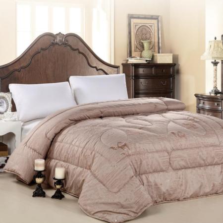 珠光防羽热绒棉驼毛被淘礼巴巴