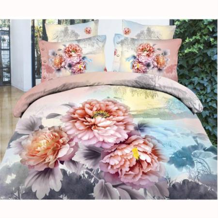 斜纹磨毛棉3D活性印花四件套—江南水乡-居家良品淘礼巴巴