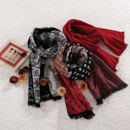 冬天用男士羊绒竹围巾淘礼巴巴