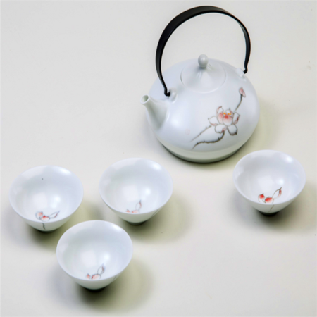 手绘和谐之道提梁壶养生茶具淘礼巴巴