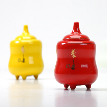 赐福养生茶叶罐(一对)淘礼巴巴