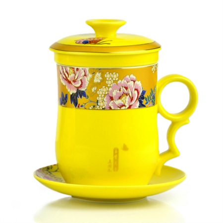 富贵天香休闲养生杯(黄)淘礼巴巴