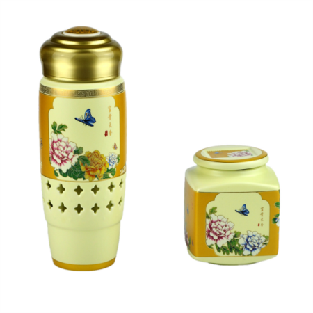 极品羊脂玉瓷富贵天香养生御礼套装(玉)淘礼巴巴