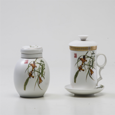 雀跃三福养生品茗套装淘礼巴巴