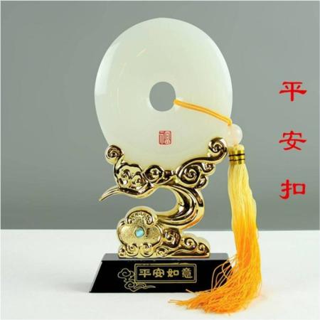 琉璃白玉系列平安如意平安扣BF009淘礼巴巴