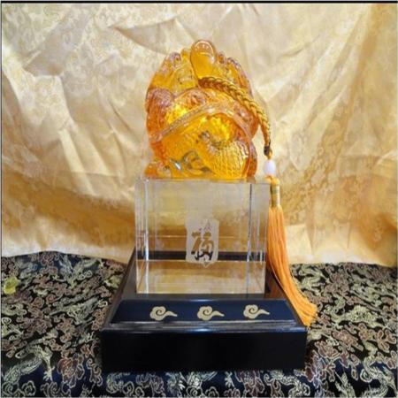 琉璃白玉系列双龙印BF0019淘礼巴巴