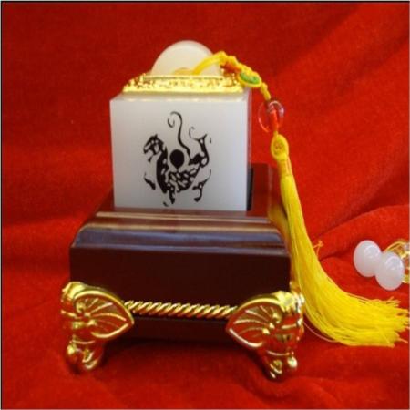 琉璃白玉系列四纹神 BF0018淘礼巴巴