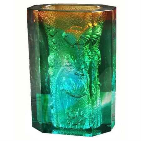 硫璃花瓶系列双雨花瓶淘礼巴巴