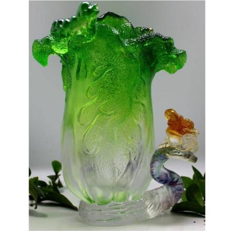 硫璃花瓶系列纳财花瓶淘礼巴巴