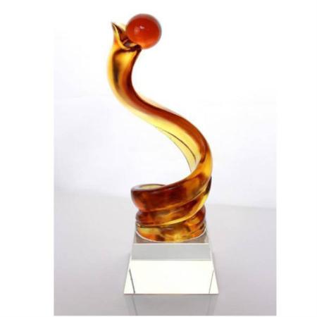 古法琉璃奖杯仙露明珠淘礼巴巴