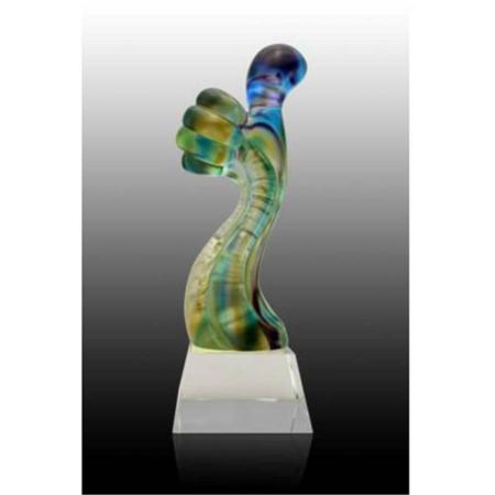 古法琉璃奖杯大拇指奖杯(小）淘礼巴巴