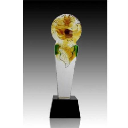 古法琉璃奖杯飞龙在天淘礼巴巴