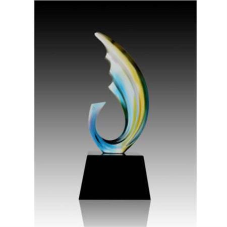 古法琉璃奖杯凤凰奖杯淘礼巴巴