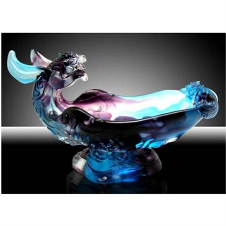 琉璃聚宝盆系列虎幅果碟淘礼巴巴